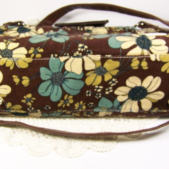 Miche Inner Purse Brown Floral Shell ShoulerStrap - Picture 7 of 8